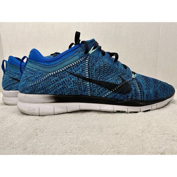 Nike Free 5.0 Tr Flyknit Running Shoes Women’s 11, Blue Lagoon Green 718785-402 - Picture 2 of 7